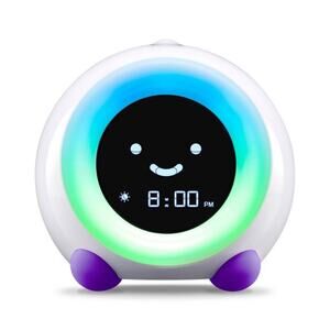 Little Hippo MELLA Purple Sleep Trainer Kids Digital Alarm Clock Sound Machine